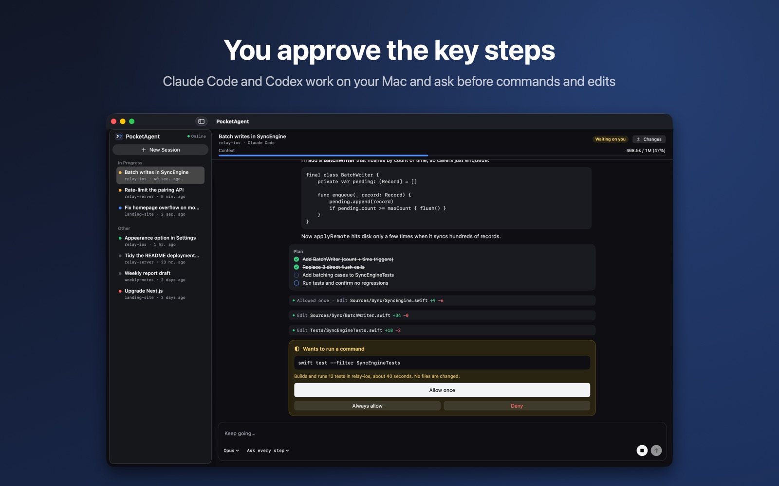PocketAgent for Mac